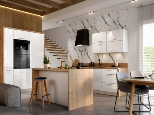 Gamme PREMIUM-Dénia-Blanc laqué brillant Gamme PREMIUM-Dénia-Blanc laqué brillant