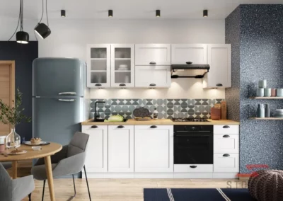 Gamme PREMIUM Modèle Dénia - Blanc mat encadré