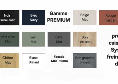 14 Coloris Gamme PREMIUM - Modèle Dénia