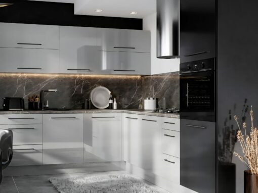 Cuisine-PREMIUM-Modèle Dénia-Blanc Laqué Brillant Cuisine-PREMIUM-Modele-Denia-Blanc-Laque-Brillant-